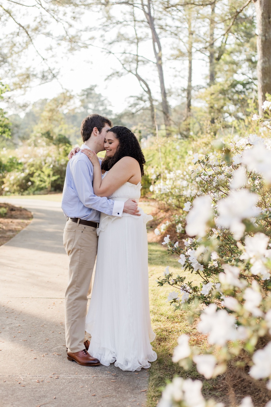 Zoë and Jonathan engagement moment